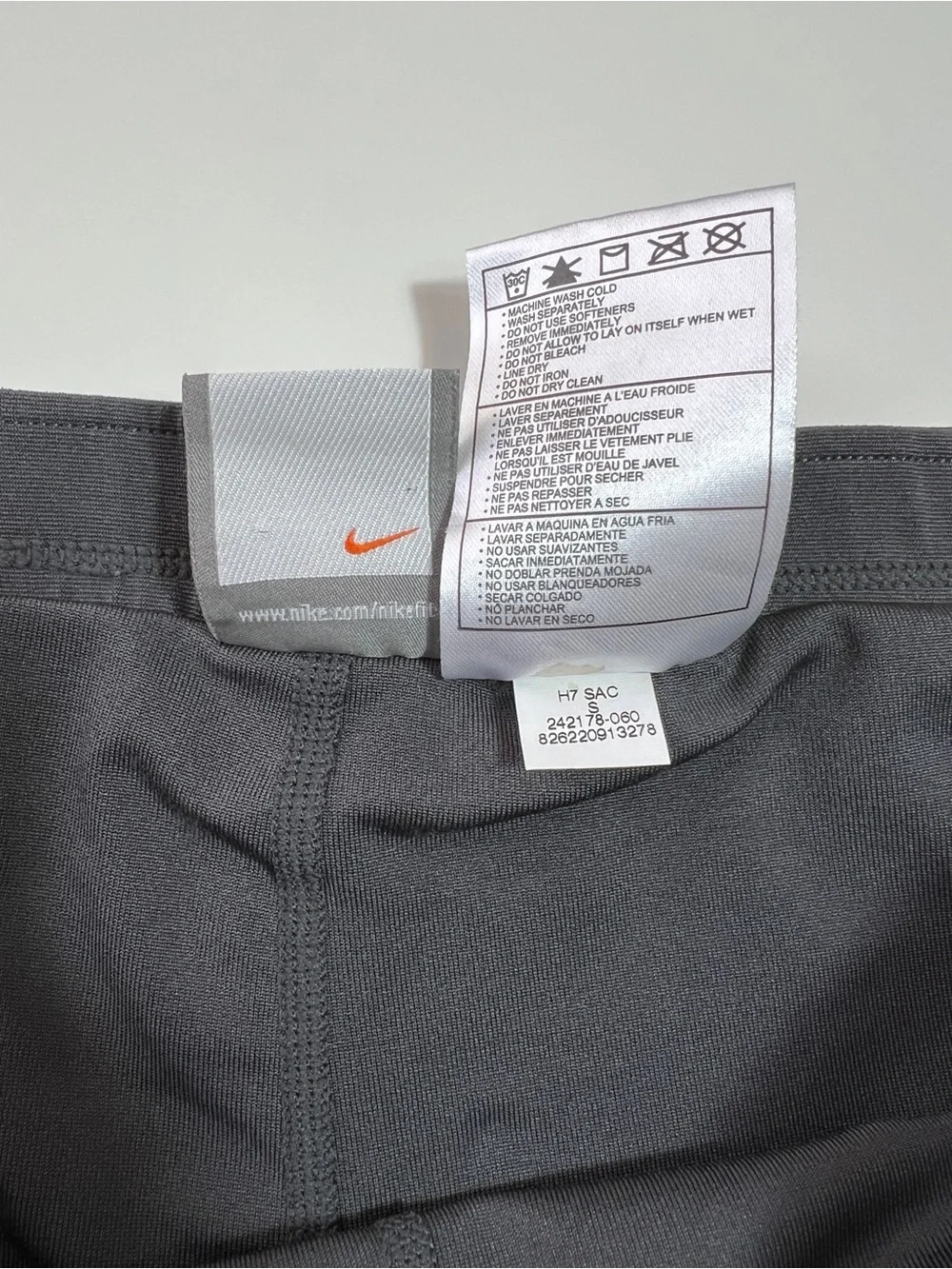 Nike Dri-FIT Tennis Skort Women’s S Charcoal Gray Pleated Athletic Skirt Shorts